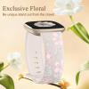 GEAK Cute Floral Engraved Compatible with Fitbit Sense 2/Sense/Versa 3/Versa 4 Bands for Women, Soft Breathable Silicone Sport Strap for Versa 3 4 Sense 2 Smartwatch view 3