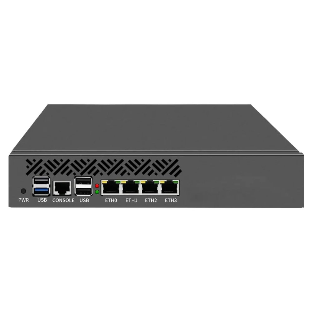 UDPTCP ROS Firewall Hardware/N150 CPU(DDR5~16G,NO RAM NO SSD)/4X 2.5Gb RJ45/USB3.0/1*M.2 Nvme/9.5 inchSupport 1U Rack-Mounted with 2 Hangers/Industrial Computer/Network Security Server