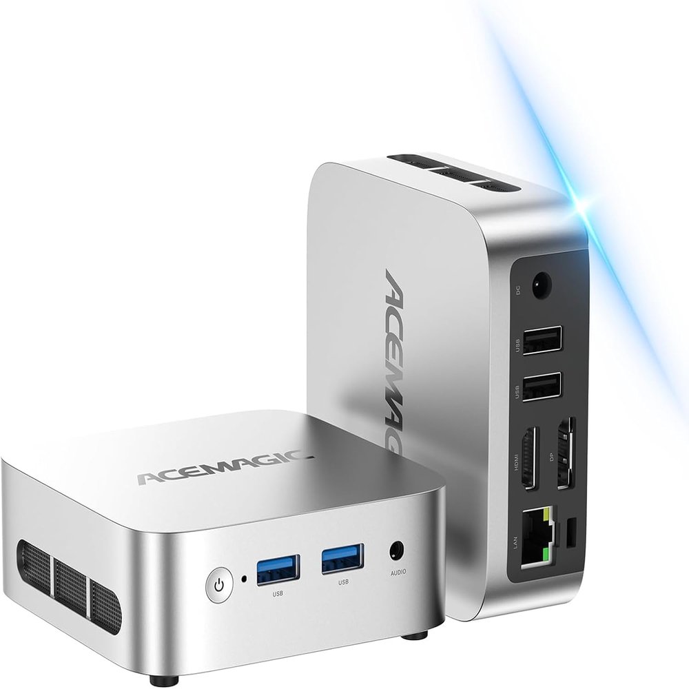ACEMAGIC Mini Pc 11 Pro, Processor N97 up to 3.6 GHz Mini Computers, 16GB DDR4 512GB SSD, 4K Dual Display WiFi BT VESA Micro Small Pc for Business and Home, Mini Desktop