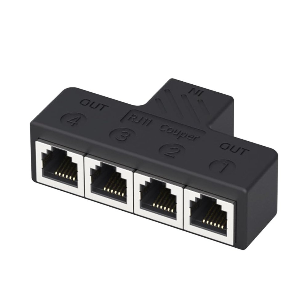 APGLSXY 3 Way/4Way Phone Line Splitter Adapter Telephone Splitter Phone Jacks Splitter for Efficient Communication Good Effect