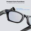 Jxpuk AI Smart Glasses with Camera 4K,Bluetooth AI Glasses for Men Women,Support Live Feed,AI Voice Control,160+ Language Translate, Chat GPT, WiFi, 290mAh Blue Light GlassesBlack view 2