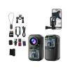Mini Dual Screen Sports Camera,1080P Thumb Action Camera,Wearable on Chest for POV Shooting with EIS Stabilization,WiFi Remote Control 130Wide for Running Cycling Swimming Hiking Adventures (16GB) view 1