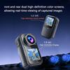 Mini Dual Screen Sports Camera,1080P Thumb Action Camera,Wearable on Chest for POV Shooting with EIS Stabilization,WiFi Remote Control 130Wide for Running Cycling Swimming Hiking Adventures (16GB) view 4