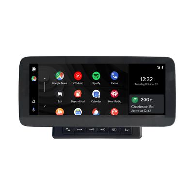 10.25 Inch Android Screen for Audi A6 S6 RS6 C6 MMI 3G, Wireless CarPlay Android Auto, Screen Mirroring,Navigation, Split Screen,Wi-Fi,Music,Vehicle Cameras,App Netflix Spotify TikTok YouTube (128GB)