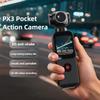 5K HD Pocket Camcorder ,5K Video & 16MP Photo,Automatic rotation 270 Rotation Wide Angle Lens,WiFi Handheld Body Worn Touchscreen with face recognition, and autofocus for Travel and Sport (16GB) view 3