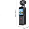 5K HD Pocket Camcorder ,5K Video & 16MP Photo,Automatic rotation 270 Rotation Wide Angle Lens,WiFi Handheld Body Worn Touchscreen with face recognition, and autofocus for Travel and Sport (16GB) view 4