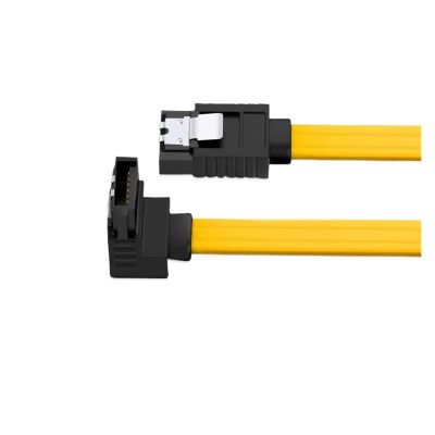 Data Cable Connection Conversion Cable SATA3 Solid State Drive Mechanical Hard Drive Optical Drive Serial Port Cable 6Gb/s Extension Cable(Yellow 45CM)