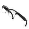Jxpuk AI Glasses with Camera,4K with Audio Bluetooth AI Glasses with Chat GPT for Men 160+ Languages 8MP Video Recording, Smart Eyewear for Gaming Meeting Travel Trade Business, Silicone Sound Tube view 1