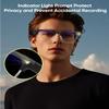 Jxpuk AI Glasses with Camera,4K with Audio Bluetooth AI Glasses with Chat GPT for Men 160+ Languages 8MP Video Recording, Smart Eyewear for Gaming Meeting Travel Trade Business, Silicone Sound Tube view 3