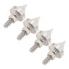 HiFi Speaker Spike, Shockproof Stainless Steel Speaker Isolation Feet Spikes for Amplifier CD DVD Player, Adjustable Height Speaker Damping Feet with Fine Tuning Balance Nut, 4pcs (M8) view 2