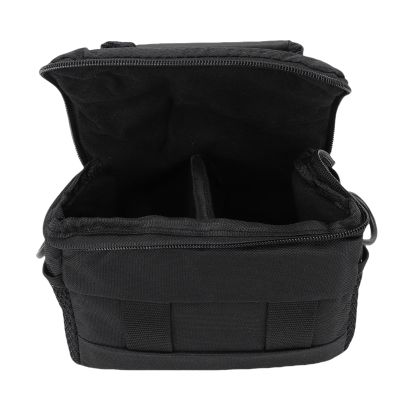 Sanpyl Black Large Capacity DSLR Camera Shoulder Crossbody Bag, Detachable Shoulder Strap | Water proof | Spacious Mesh Storage & Mesh Bag for Camera Lens Accessories (S)