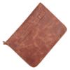 Genuine Leather Zippered Organizer Bag Handmade 1314 Inch Brown Leather Portfolio Case for Laptop, Tablet & Macbook view 1