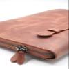 Genuine Leather Zippered Organizer Bag Handmade 1314 Inch Brown Leather Portfolio Case for Laptop, Tablet & Macbook view 4
