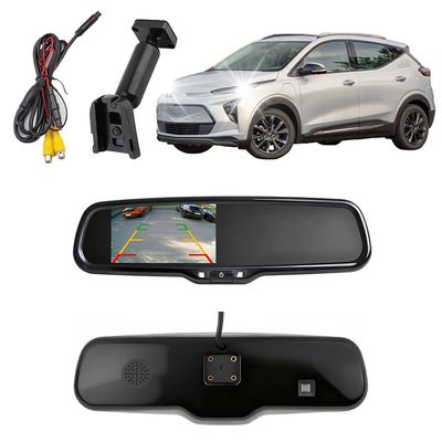 4.3 Inch Car Rearview Mirror Monitor AHD 800x480 Pixel, Backup Guide Lines, Anti-Glare for Chevrolet Equinox 2005-2016 with RCA Cable & Custom Bracket