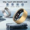 3 Pack Ring Cover Compatible with RingConn Gen 2, Matte Texture Anti-Scratch TPU Ring Protector for RingConn Gen 2 Air Working Out Accessories Men Women (Glitter Black+Matte Silver+Rose Pink, 8) view 2