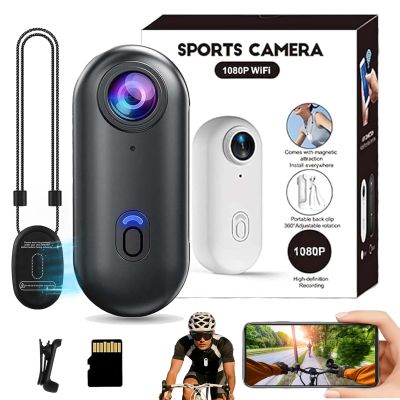 cetzork POV 4k Pro Capture Camera, Snap Cam Baseball, HD 1080p/4k Mini Hands-Free Wearable Adventure Action Body Cam with Audio Video, Night Vision, for Vlogging Cycling Skiing Diving (Black, 1080P)