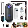 cetzork POV 4k Pro Capture Camera, Snap Cam Baseball, HD 1080p/4k Mini Hands-Free Wearable Adventure Action Body Cam with Audio Video, Night Vision, for Vlogging Cycling Skiing Diving (Black, 1080P) view 1