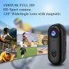 cetzork POV 4k Pro Capture Camera, Snap Cam Baseball, HD 1080p/4k Mini Hands-Free Wearable Adventure Action Body Cam with Audio Video, Night Vision, for Vlogging Cycling Skiing Diving (Black, 1080P) view 2