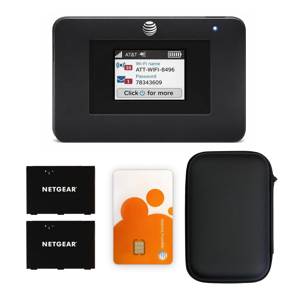 AT&T Unite Express 4G LTE Mobile Hotspot, AC797-100NAS, AirCard 797 Wi-Fi 5 Cellular Wireless Router, LTE Cat-13 Internet Speeds up to 400Mbps, Perfect for Travel & Work (Premium) (Premium)