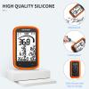 Case for iGPSPORT BSC100MAX Cycling Computer, KONXISA Soft Silicone Cover, Protective Waterproof for Cycling Navigation Device Accessories, Scratch Resistant Cover, Dust Resistant Case,Orange view 2
