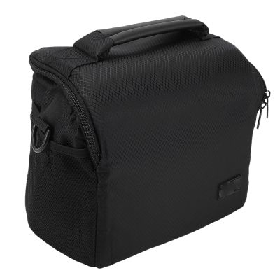 Sanpyl Black Large Capacity DSLR Camera Shoulder Crossbody Bag, Detachable Shoulder Strap | Water proof | Spacious Mesh Storage & Mesh Bag for Camera Lens Accessories (Large Size)