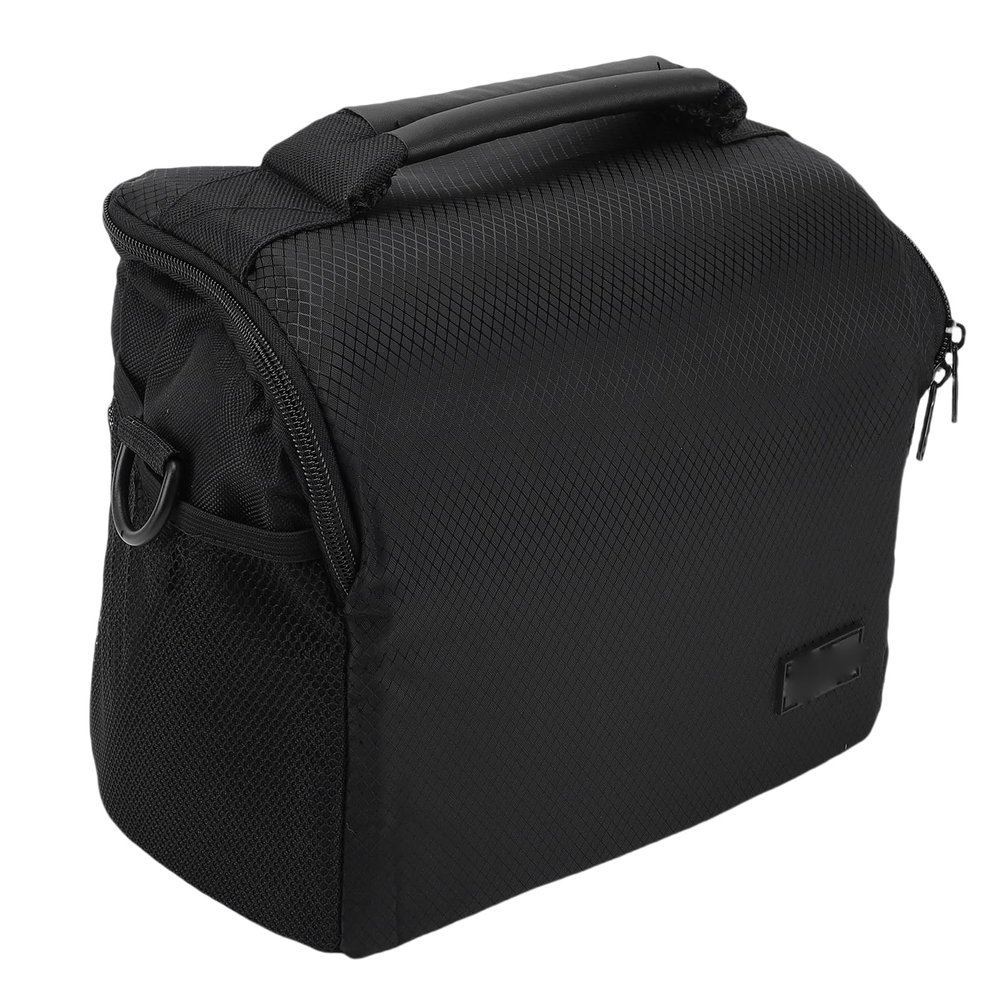 Sanpyl Black Large Capacity DSLR Camera Shoulder Crossbody Bag, Detachable Shoulder Strap | Water proof | Spacious Mesh Storage & Mesh Bag for Camera Lens Accessories (Large Size)