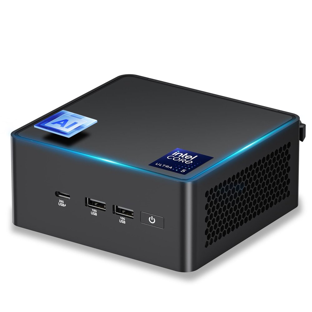 ASUS NUC 15 Pro AI Mini PC for Intel NUC, Ultra5 225H(14C/14T,Up to 4.9GHz) Mini Computer, 32GB DDR5 Ram&1TB PCIe 4.0 SSD, Intel Arc Gpu/AI Ready/NPU with AI Boost/Type C 3.2/BT5.4/WiFi7/8K/Win11 Pro