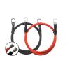 Cable Silicone Wire with Lug Ring Terminal Cable Black Red 8AWG 6AWG 4AWG 0AWG(Black and Red,M6_3 AWG - 33.5MM2_20CM-0.65FT) view 4