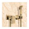RWYRBNSL Sprayer Brass Handheld Shower Set Toilet Sprayer Cold Hot Water Mixer Square Shower Spray, for Bathroom view 1