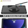 360 Rotation Hand Strap Stand Cover Suitable for Samsung Galaxy Tab S10 Ultra 14.6inch 2024 Shockproof PC Armor Tablet Case view 4