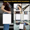 Starlink Mini Protective Cover Case, Portable Protector with 7 1/4"-20 Nuts for DIYer-friendly to Expand as Starlink Mini Mount Silicone Cover with Sturdy Handle Shoulder Strap for Satellite Dish-Grey view 4