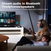 2B2C Bluetooth Transmitter for TV, Wireless Audio Adapter with aptX LL/HD, Screen Display, HDMI/AUX/RCA/Optical Inputs/Outputs, Dual Link for TV, PC, Bluetooth Speakers, Headphones with Remote Control view 2