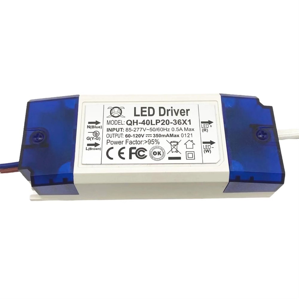 HKRVPXD Led Power Supply 20-36W DC60-120V 350Am Adapter AC90-277V to Led Driver 60-120v for Led Down Light