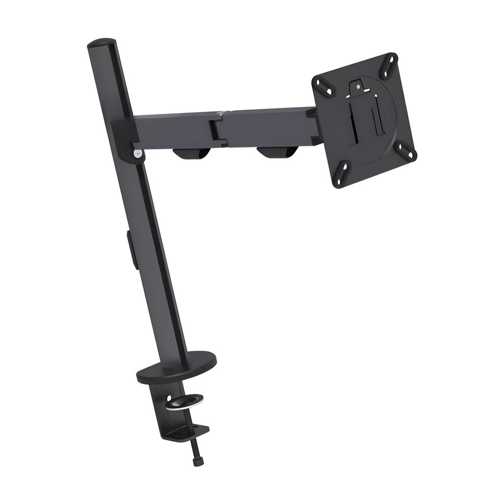 arzgul Single Monitor Mount for Desk-Screen Up to 17.6 Inch,Computer Monitors Stand with Clamp/Grommet Mounting Base Height Tilt Adjustable Sturdy Metal Build 17.6 Lbs Capacity Play Stand