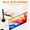 arzgul Single Monitor Mount for Desk-Screen Up to 17.6 Inch,Computer Monitors Stand with Clamp/Grommet Mounting Base Height Tilt Adjustable Sturdy Metal Build 17.6 Lbs Capacity Play Stand view 4