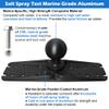 WINDFRD 2.25" / D Size Ball Fish Finder Mount Plate for 9" to 16" Large Fishfinder, Heavy-Duty/Super Load-Bearing, Compatible with RAM Mounts, Scotty, iBOLT Ball Arm and Accessories view 4