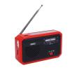 ciciglow Hand Crank Emergency Radio, AM FM Portable Solar Weather Radio with LED Flashlight and SOS Alarm for Outdoor Camping Hiking (Red) view 1