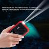 ciciglow Hand Crank Emergency Radio, AM FM Portable Solar Weather Radio with LED Flashlight and SOS Alarm for Outdoor Camping Hiking (Red) view 2