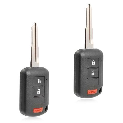 2X Key Fob Remote Replacement 3-Button for 2018-2020 Mitsubishi Eclipse Cross (OUCJ166N, 6370C135)