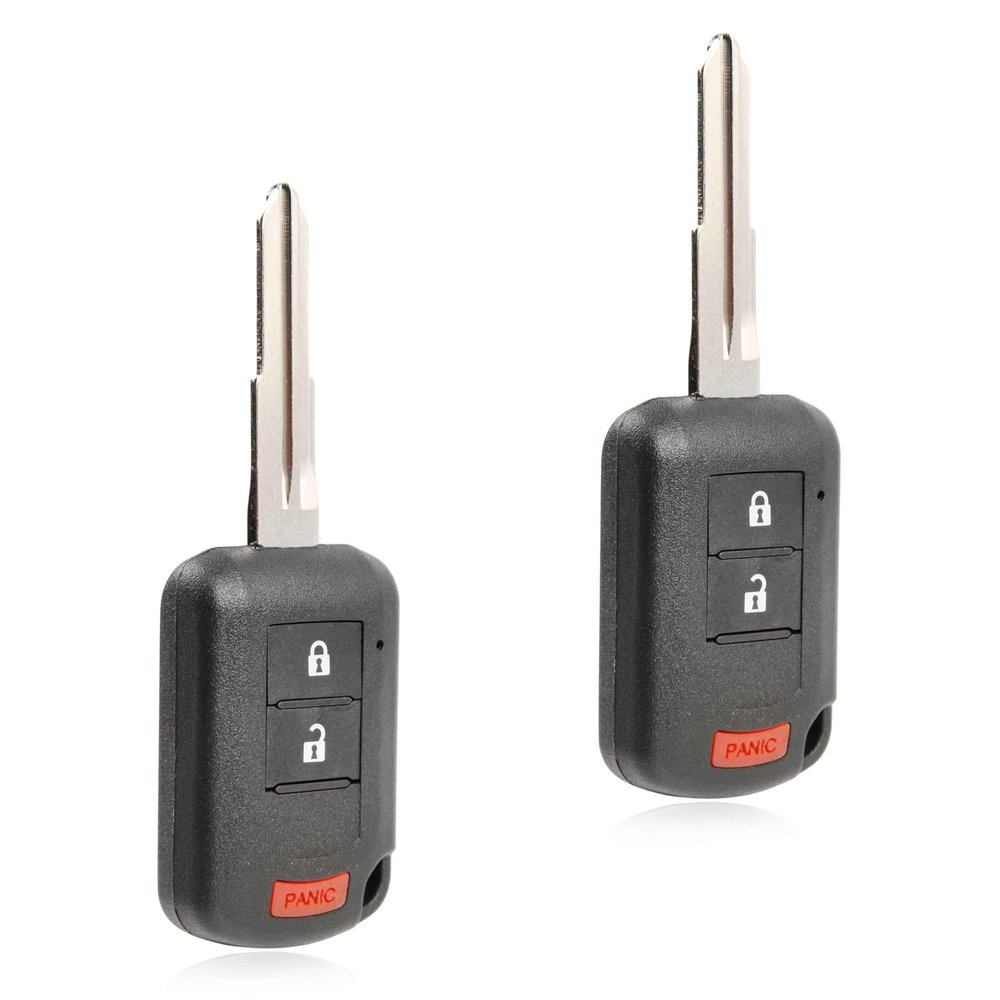 2X Key Fob Remote Replacement 3-Button for 2018-2020 Mitsubishi Eclipse Cross (OUCJ166N, 6370C135)