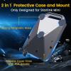 Starlink Mini Magnetic Mount with Protective Silicone Case, 2 in 1 Satellite Dish Mounting Kit & Cover with 200lbs Magnet Bases Handle Shoulder Strap & 1/4"-20 Nuts for RVs Car Boat/Road Trip-Grey view 2