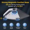 Starlink Mini Magnetic Mount with Protective Silicone Case, 2 in 1 Satellite Dish Mounting Kit & Cover with 200lbs Magnet Bases Handle Shoulder Strap & 1/4"-20 Nuts for RVs Car Boat/Road Trip-Grey view 3