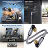 1/2/5m Male to Male Subwoofer Cable for Amplifiers Systems Home Theater view 2