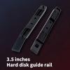 1Pair Chassis Hard Drives Mounting Plastic Rails Chassis Drives Black Drive Mounting view 3