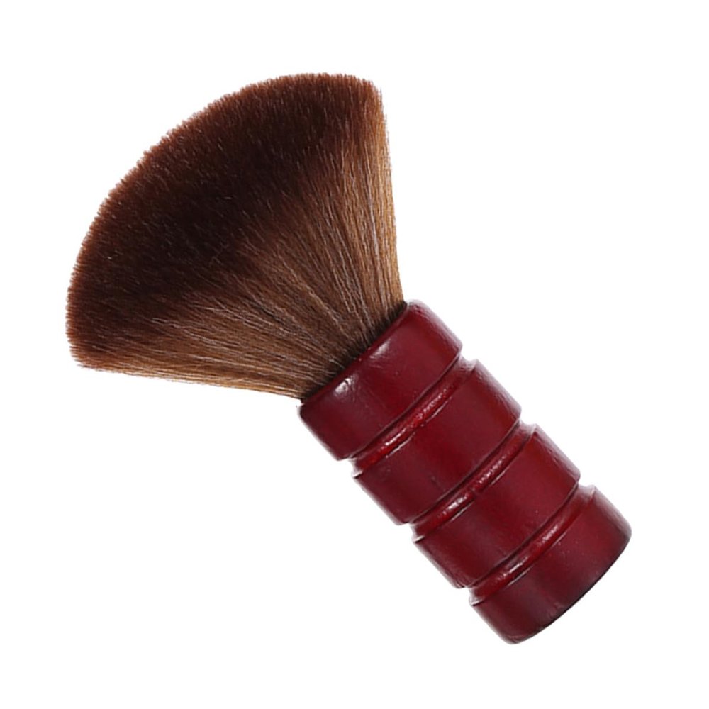 OKUMEYR Vinyl Record Cleaning Brush Soft Fibers and Wood Handle Anti-Static Record Dust Cleaner Brush for Vinyl Enthusiasts for Dust Removal and Maintenance Red Handle