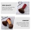 OKUMEYR Vinyl Record Cleaning Brush Soft Fibers and Wood Handle Anti-Static Record Dust Cleaner Brush for Vinyl Enthusiasts for Dust Removal and Maintenance Red Handle view 2