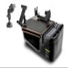 AutoExec GripMaster Car Desk for Your Vehicle Workstation and Mobile Office, Mahogany, with Phone Mount, Printer Stand, Tablet Mount and Suction Phone Mount view 1