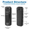 Ahheyie Mini Body Camera with Night Vision, 1080P Visible Wearable Back Clip Bodycam, 180 Rotatable Lens Portable Camcorder for Office, Guard, Travel view 2