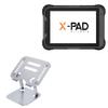 BoxWave Stand and Mount Compatible with Geomax Zenius800 (8 in) - Executive VersaView Stand, Ergonomic Adjustable Viewing Angle Metallic Riser - Metallic Silver view 1