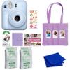 FUJIFILM instax mini 12 Instant Film Camera Holiday Bundle (Pastel Blue) with 2 x Instax Mini Instant Film - Foil Pack and Microfiber Cloth view 1